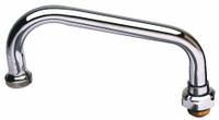 T&S BRASS Spout: Spout, Double-Bend, Swivel Spout, Brass, Chrome, 26.3 gpm Flow Rate, Laminar (MPN 059X). Key specifications — Includes: Nozzle; Product Type: Spout; Spout Style: Swivel; Body Material: Brass; Brand: T&S BRASS.