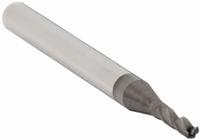 APPROVED VENDOR Ball End Mill: Carbide, TiCN Coated, 3 Flute, 7/64" Mill Dia, 3/8" LOC, 1-1/2" OAL (MPN 222-001062)