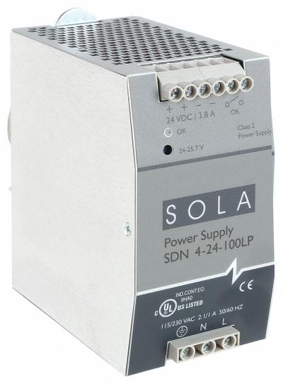 SOLAHD DC Power Supply: DIN Rail, 92 W Output Power - Rated, 3.8 A Current - Output - DIN Rail Mount DC Power Supplies