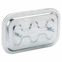 Duct Access Door: 6 in x 10 in, 16 ga, Steel, Thumbscrews, 2,300°F Max Temp Rating, 2 Mounting Stud (MPN GRD106F2GA). Key specifications — Brand: DUCTMATE; Material: Steel; For Duct Shape: Rectangular.