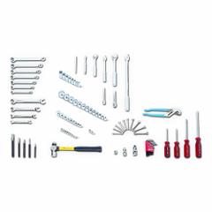 WRIGHT Fractional Basic Service Tool Set: 97 Total Pcs, SAE, 1/4in/3/8in/1/2in Socket Drive Size (MPN 161). Key specifications — attr538253: WRIGHT; attr548973: Tongue and Groove Plier; attr548974: Phillips Screwdrivers; attr548975: (5) Hand Socket Accessories; attr548983: (7) Combination Wrenches 12 Pt Satin.