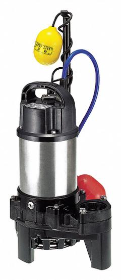 TSURUMI Sewage Ejector Pump: 1/2 hp, 2/5 in Max. Dia. Solids, Continuous Duty, 120V AC, Tether Float (MPN 50TMA2.4S-63 (AUTO, 115V)). Key specifications — Shaft Seal Material: Silicone; Impeller Material: Glass Fiber Reinforced Plastic; Rated Voltage: 120V AC; Volute Material: Resin; Brand: TSURUMI.