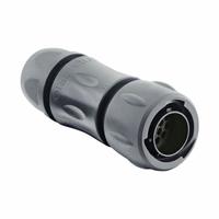 SOURIAU Electrical Connector: Trim Trio UTSX 14, Plug with Cable Gland, 12 Contacts, 16 A, 500V (MPN UTSX6JC1412P). Key specifications — Wire Size: 30 AWG to 14 AWG; Includes Contacts: Contacts Not Included; Brand: SOURIAU; Coupling Type: 1/3 Bayonet; IP Rating: IP69K; Series: Trim Trio UTSX; Contact Gender: Male; Voltage Rating: 500V.