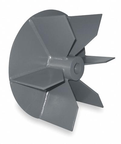 Dayton Replacement Blower Wheel: Radial, 12 1/4 in Dia, CW/CCW, Steel Wheel, 1 Inlets - Radial Blade Blower Wheels