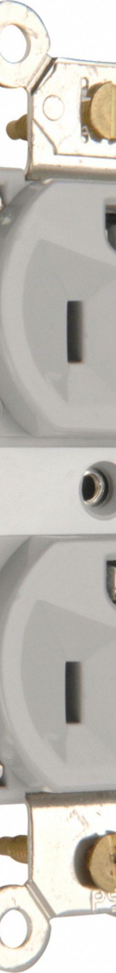 PASS & SEYMOUR Receptacle: Hospital Grade, Duplex, 5-20R, Gray, GFCI, 125V AC, 20 A, 2 Pole / 3 Wire (MPN 8300GRYMRI). Key specifications — attr1367147: PASS & SEYMOUR.