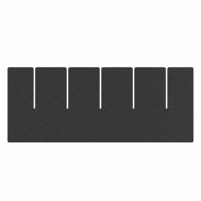 QUANTUM STORAGE SYSTEMS Divider: 6 5/8 in x 3 in, Plastic, Conductive, 2TB27 - ESD Divider Box Dividers