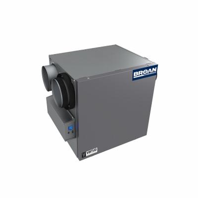 BROAN Energy Recovery Ventilator: Side Port, 133 cfm @ 0.400 in SP, 80% Max. Efficiency - Residential Energy-Recovery Ventilators