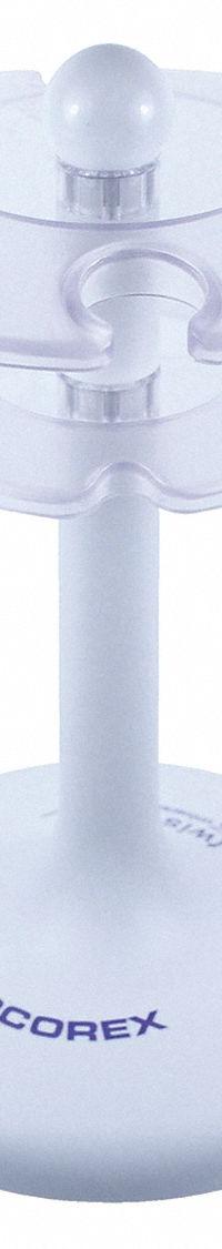 WHEATON Pipette Stand: Plastic, 8 11/16 in Overall Ht, Rotates 360°, Most Brands of Pipettes (MPN W870162). Key specifications — Color: White; Compatible Product Type: Most Brands of Pipettes; Features: Rotates 360°; Product Type: Pipette Stand; Brand: WHEATON; Material: Plastic.