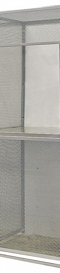 HALLOWELL Bulk Storage Locker Add-On: 36 in x 48 in x 90 in, 2 Tiers, 1 Units Wide, Padlock Hasp (MPN BSL364890-R-2A-HG). Key specifications — Panels Included: (1) Front Panel with Door; Brand: HALLOWELL.