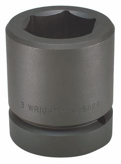 WRIGHT Impact Socket: 2 1/2 in Drive Size, SAE, 5 3/8 in Socket Size, 6-Point, Std, Black Oxide (MPN 85843). Key specifications — attr1215501: WRIGHT; attr1215515: Black Oxide; attr1215518: 5-3/8 in.