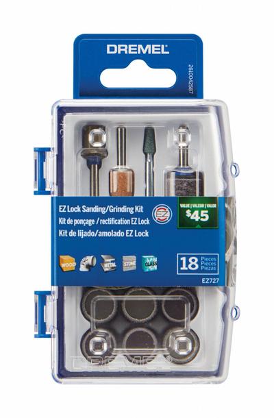 DREMEL Rotary Tool Accessory Kit: Rotary Accessory Kit, 18 Pieces, Case Included - Rotary Tool Bit & Attachment Sets