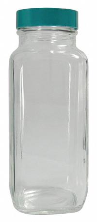 QORPAK Mixing/Storage/Sampling Bottle: 240 mL, 43-400, Urea, Polyethylene/PTFE, Colorless, 84, Clear (MPN GLC-01334). Key specifications — Screw Closure Size: 43-400; Pre-Cleaned: None; Graduated: No; Brand: QORPAK; Body Color: Colorless.