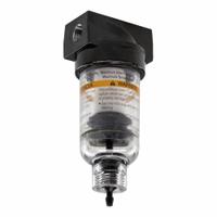 PARKER Filter: Particulate, 1/8 in NPT, 5 micron, 22 scfm, 150 psig Max Op Pressure, Plastic Bowl (MPN 14F05BB). Key specifications — attr110055: 14; attr110024: Auto Pulse Drain; attr110008: PARKER.