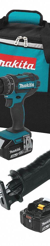 MAKITA Cordless Tool Combination Kit: 4 Tools, 18 V DC Volt, Battery Included, LXT®, LXT®, DC18RC (MPN XT442). Key specifications — attr1176460: Hammer Drill.