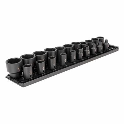TEKTON Impact Socket Set: 1/2 in Drive Size, Small Set (0-50 pieces) Set Size - SAE Impact Socket Sets