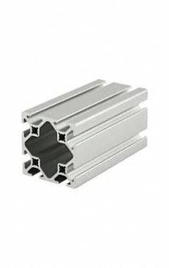 T-Slot Framing System Profiles: 10 Series, 10 ft Lg, 2 in x 2 in, Silver, Quad, Smooth, 8 Slots (MPN 2020-s-120). Key specifications — System of Measurement: Inch; Finish: Anodized; Product Type: T-Slot Profile; Material: Aluminum; Yield Strength: 25,000 psi; Manufacturer Part Number: 2020-s-120; Brand: 80/20.