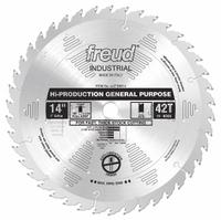 FREUD Circular Saw Blade: 14 in Blade Dia., 42 Teeth, 0.17 in Cut Wd, 1 in Arbor Size, Combo (MPN LU71M014). Key specifications — attr1116119: FREUD; attr1145631: Wood.