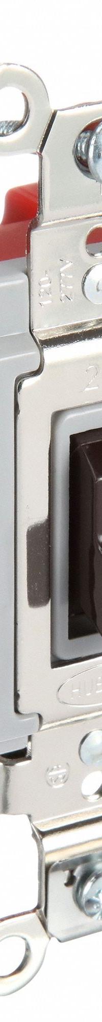 HUBBELL Wall Switch: Toggle Switch, 3-Way, Maintained, Brown, 120/277V AC, 20 A (MPN HBL1223). Key specifications — Illuminated: No; Voltage Rating: 120/277V AC.