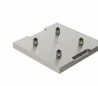 JERGENS Fixture Plate: ZPS, Steel, Square, 104.52 lb Wt, 400 mm W x 400 mm L x 70.1 mm H, 4 Studs (MPN 30331-S). Key specifications — Product Type: Fixture Plate; Brand: JERGENS; Thread Size: M10x1.50; Pull Stud Size: K20; Installed Components: (2) Clearance Studs; Compatible Pull Stud Part Number: 4-Module Subplates.