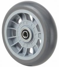B & P MANUFACTURING Solid Wheel: 8 in Wheel Dia., 2 1/2 in Wheel Wd, Polyurethane, 2 1/4 in Hub Lg (MPN 8023-054). Key specifications — Brand: B & P MANUFACTURING; Tire Sidewall Number: 8x2.