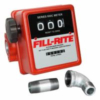FILL-RITE Meter Assembly,Liter: Fuel Meter, Mechanical, 3/4 in NPT, 20 gpm Flow Rate - Max, Liters (MPN 807CLMK). Key specifications — Display Type: Mechanical; Unit Of Measure: Liters; Brand: FILL-RITE; Manufacturer Part Number: 807CLMK; Housing Material: Stainless Steel; Accuracy: +/-1%.