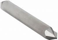 APPROVED VENDOR Chamfer Mill: Carbide, Double End, 2 Flute, 60°, 1/2" Mill Dia, 3" OAL (MPN 209-262500)