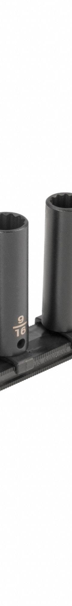 TEKTON Impact Socket Set: 3/8 in Drive Size, Small Set (0-50 pieces) Set Size, 9 Pieces, SAE (MPN SID91109). Key specifications — attr1204251: TEKTON; attr1215453: 3/8 in; attr1215454: 5/16 in to 3/4 in; attr1224229: Friction.