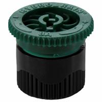 HYDRORAIN Adjustable Arc Spray Nozzle: 0° to 360°, 8 ft, 0.39 to 8.97 gpm, 15 to 30 psi, Plastic (MPN 04101). Key specifications — Throw Radius: 8 ft; Brand: HYDRORAIN; Flow Rate: 0.39 to 8.97 gpm; Pattern: 0° to 360°; Pressure Range: 15 to 30 psi; Sprinkler Head or Nozzle Type: Adjustable Nozzle.