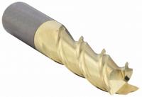 APPROVED VENDOR Square End Mill: Carbide, ZrN Coated, 3 Flute, 1/2" Mill Dia, 3-1/8" LOC, 6" OAL (MPN 273-503125D)