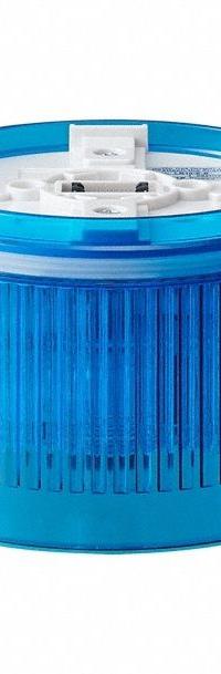 PATLITE Tower Light Module: Flashing/Rotating/Steady, 24V DC, Blue, 100 mm Overall Dia, LR10 (MPN LR10-E-B). Key specifications — Brand: PATLITE; Compatible with Series: LR10; Lens Color: Blue; Operating Voltage: 24V DC; Manufacturer Part Number: LR10-E-B.