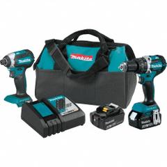 MAKITA Cordless Tool Combination Kit: 2 Tools, Hammer Drill/Impact Driver, 18 V DC Volt, LXT®, LXT® (MPN XT269M). Key specifications — attr1176460: Hammer Drill.