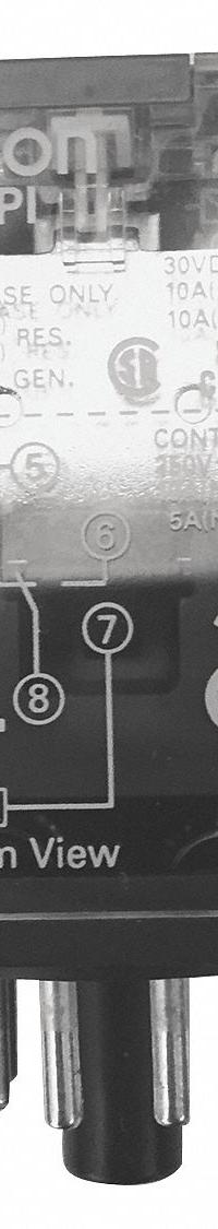 OMRON General Purpose Relay: Socket Mounted, 10 A Current Rating, 24V AC, DPDT, 8 Pins/Terminals (MPN MKS2PIAC24). Key specifications — Brand: OMRON; Base Type: Octal; Mounting Style: Plug-In; Pin Shape: Round; Electrical Connection: Plug-In; Manufacturer Part Number: MKS2PIAC24; Operating Current: 10 A at 250V AC (Resistive Load); Series: MK-S Series.