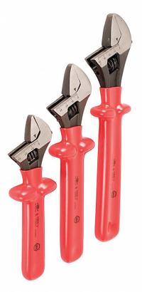 WIHA Adjustable Wrench Set: Alloy Steel, Natural, Insulated Grip, 8 in to 12 in (MPN 76290). Key specifications — attr309359: Natural; attr309363: 8 in to 12 in; attr324924: WIHA; attr309358: Alloy Steel.