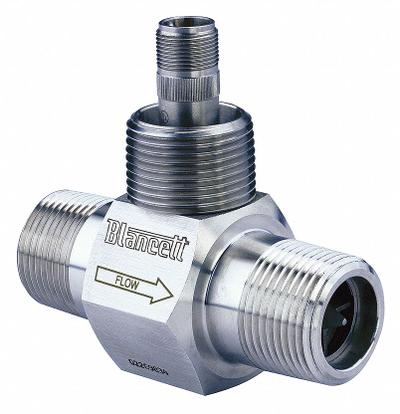 BLANCETT Mechanical Flowmeter: Turbine Flow Meter, Turbine, 1 in NPT, 1 in Connection Size - Inline Turbine Flowmeters for Oils & Water