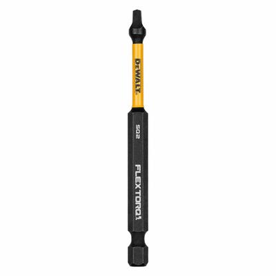 DEWALT Driver Bit: Screwdriver Bit, #2 Bit Size, S2 Bit Industry Size, Std, 3 1/2 in Overall Lg - Impact Bits