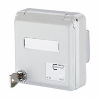 METZ CONNECT IP44SG Housing: UP, 2 Ports, Unequipped (MPN 1309461003-I). Key specifications — Includes Connector: Unequipped; Mounting Type: UP; Product Type: Wall Outlet; Connector Color: Gray; Connection Type: E-DAT Module Cat6A (T568B).