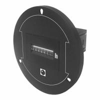 TRUMETER Electromechanical Hour Meter: Hour Meters, Front Panel Mounting, Analog, 90 V AC – 120 V AC (MPN HMA303/120VAC/60HZ). Key specifications — Mounting Style: Flush; Standards: CE; Bezel Face Shape: Round; Brand: TRUMETER; Manufacturer Part Number: HMA303/120VAC/60HZ; Meter Type_Broad: Analog.