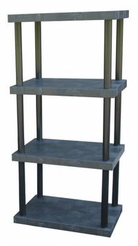 STRUCTURAL PLASTICS Plastic Shelving: 36 in x 24 in, 75 in Overall Ht, 4 Shelves (MPN ST3624x4). Key specifications — Resistance Properties: Corrosion-Resistant; Frame Material: Plastic; Shelving Material: High Density Polyethylene; Brand: STRUCTURAL PLASTICS.