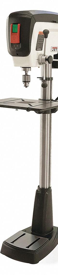 JET Floor Drill Press: Belt, 115/230V AC, Fixed Speed, 210 RPM – 3,500 RPM, 16 7/8 in Swing, 3/4 hp (MPN JDP-17). Key specifications — attr73314: No; attr23092: 3/4 hp; attr23088: JET.