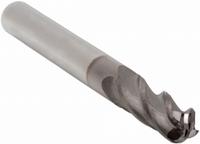 APPROVED VENDOR Ball End Mill: Carbide, TiCN Coated, 4 Flute, 7/16" Mill Dia, 1" LOC, 2-3/4" OAL (MPN 223-001102)