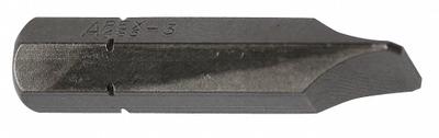 APEX Insert Bit: Insert Bit, Slotted Head, Imperial, 14F-16R Bit Industry Size - Impact Bits