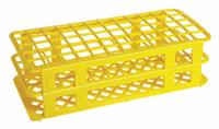 Tube Rack: Polypropylene, Yellow, (60) Wells, 60 Compartments, Benchtop (MPN HS243077Y). Key specifications — Material: Polypropylene; Mounting Location: Benchtop; Color: Yellow; Product Type: Test Tube Rack; Total Holding Capacity: (60) Wells; Brand: HEATHROW SCIENTIFIC.