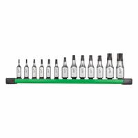 MILWAUKEE 13pc 1/4", 3/8" Drive Tamper Proof Torx Bit Socket Set: 1 - 25 Pieces, 13 Pieces, Torx (MPN 48-22-9535). Key specifications — attr1216280: Fixed Insert; attr1216283: MILWAUKEE; attr1225718: T8 to T60.