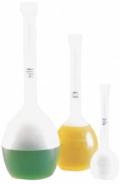 NALGENE Volumetric Flask: Volumetric, Polypropylene, 1 L, 33.81 fl oz, Non-Sterile, Autoclavable (MPN 4000-1000). Key specifications — Tolerance: 0.60 mL; Brand: NALGENE; Graduated: Yes; Includes Closure: Yes.