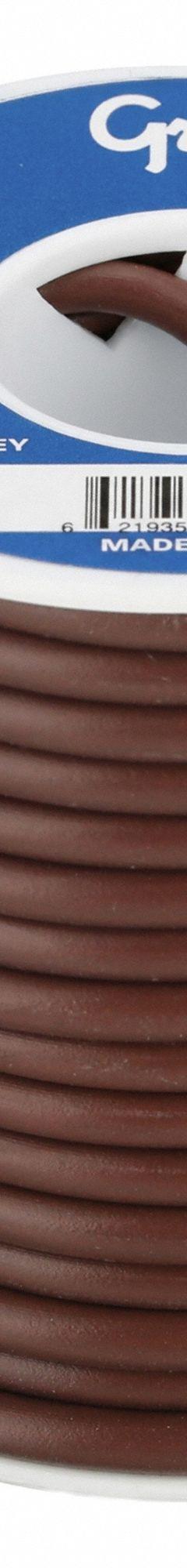 GROTE Primary Automotive Wire: GPT, 25 ft, 1 Conductor, 12 AWG, Brown, 60 V Volt (MPN 89-6001). Key specifications — Brand: GROTE.