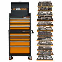 GEARWRENCH Mechanic Tool Set: 791 Total Pcs, Drivers and Bits/Sockets and Accessories/Wrenches (MPN MEGAMODPRO). Key specifications — attr538253: GEARWRENCH; attr548973: No; attr548974: Yes; attr548975: Yes; attr548983: (6) Point Combination Wrenches.