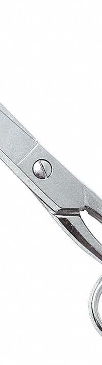 CLAUSS Scissors: Ambidextrous, 6 in Overall Lg, Straight, Steel, Rounded, Silver (MPN 12370). Key specifications — attr308500: Steel; attr308502: Silver; attr308505: Ambidextrous; attr308522: Sewing; attr324896: CLAUSS.
