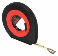 CRESCENT LUFKIN Long Tape Measure: Manual, HYT100, SAE, 100 ft, 1/8 in, Plastic, Inch, Steel, Manual. Key specifications — attr939846: HYT100; attr939849: Steel; attr939859: Nonmagnetic Single Hook; attr939850: Single-Sided; attr939855: 1/8 in; attr944023: Hook End; attr940484: CRESCENT LUFKIN; attr985224: Plastic.