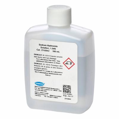 HACH Sodium Hydroxide Solution: 100 mL Volume, Liquid, Solution, 2743042 - Additional Calibration Solutions & Standards