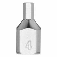 MILWAUKEE Bit Socket: 1/4 in Drive Size, Hex Tip, 4 mm Tip Size, 51/64 in Overall Lg, Fixed Insert (MPN 45-34-1131). Key specifications — attr1204765: Fixed Insert; attr1204767: MILWAUKEE.